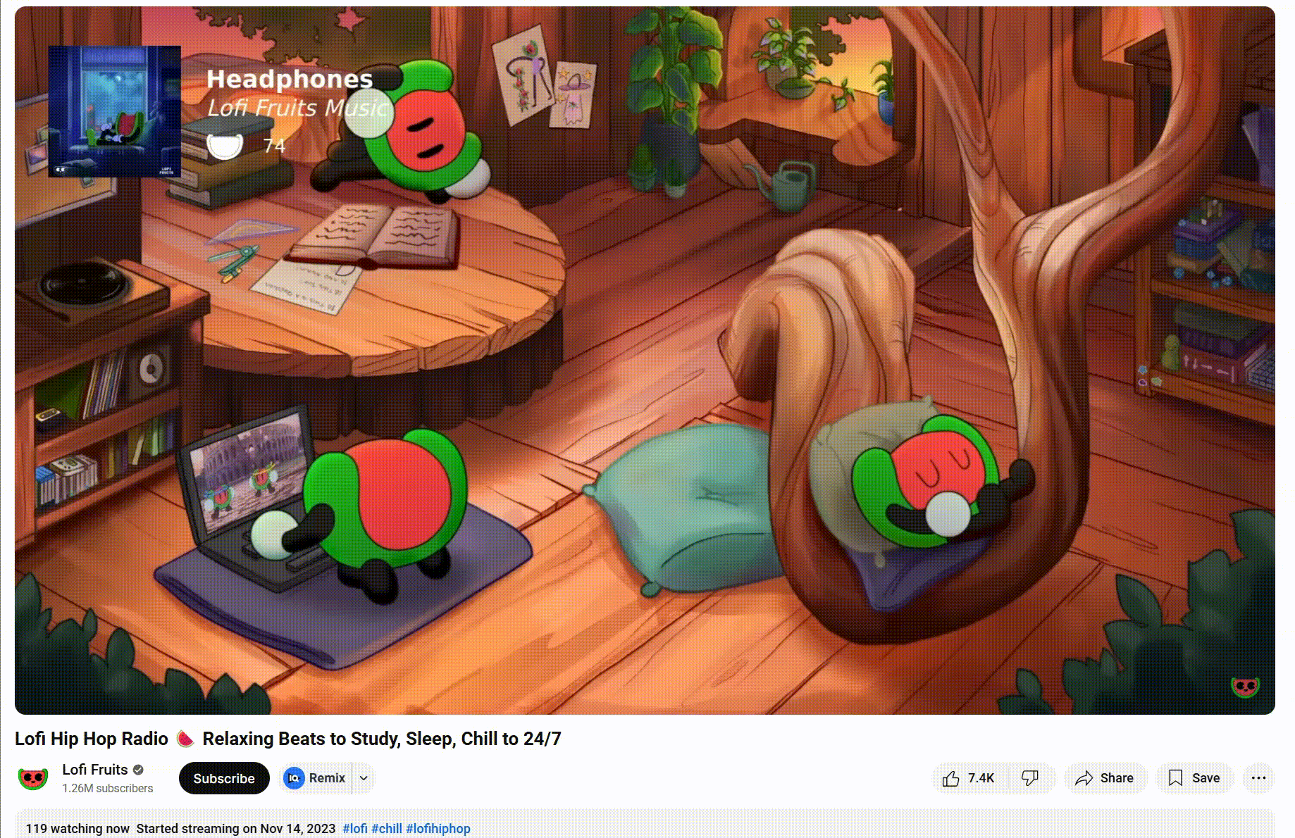 Lofi Fruits Live Stream